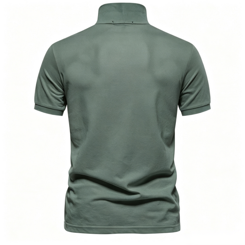 Men’s Cotton Embroidered Short Sleeve Polo Shirt