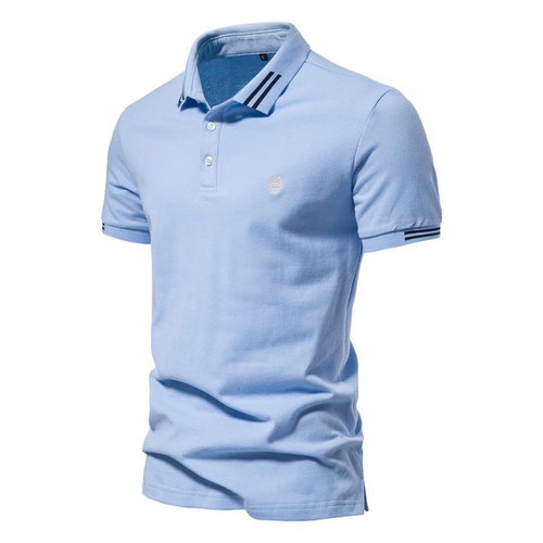 Men’s Embroidered Short Sleeve Polo Shirt