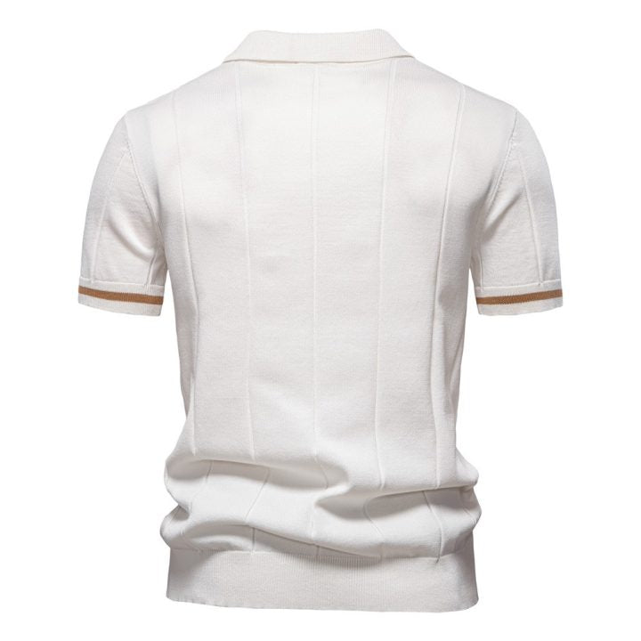 Men’s Short Sleeve Knit Polo Shirt