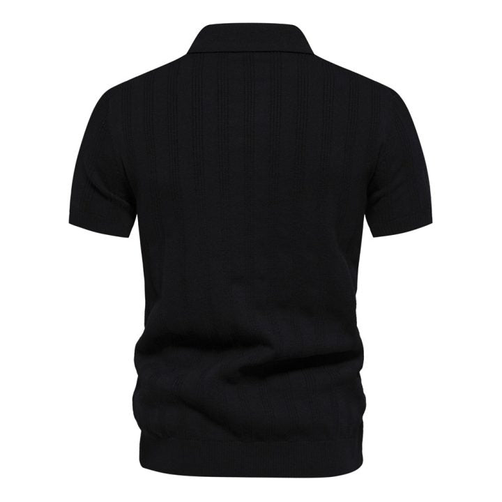 Men’s Short Sleeve Knit Polo Shirt