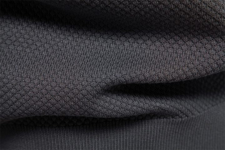 Men’s Short Sleeve Knit Polo Shirt with Waffle Texture